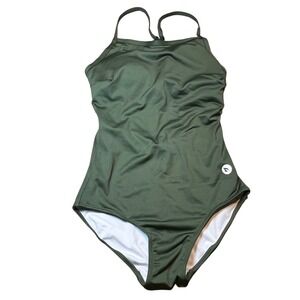 Baleaf Womens One Piece Swimsuit Olive Green UPF 50+ Athletic Training GYS0068 S
